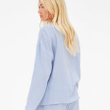 Mila Tie Up Top - Summer Blue