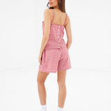 Lottie Gingham Cami Top - Red