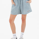 Lottie Gingham Shorts - Light Teal