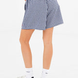 Lottie Gingham Shorts - Navy