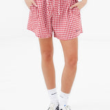 Lottie Gingham Shorts - Red