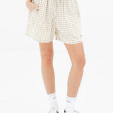 Lottie Gingham Shorts - Tan