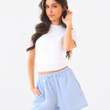 Summer Stripe Shorts - Blue Stripe