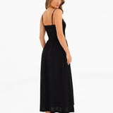 Alessia Linen Dress - Black