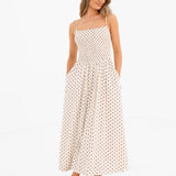 Alessia Linen Dress - Polka Dot