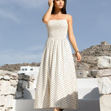 Alessia Linen Dress - Polka Dot