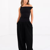 Solea Twist Top - Black