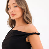 Solea Twist Top - Black