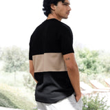 Evan Relaxed T-Shirt - Black & Tan