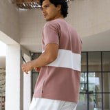 Evan Relaxed T-Shirt - Clay & White