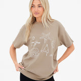 Mira Oversized T-Shirt - Tan
