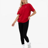 Esme Oversized T-Shirt - Hot Red