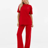 Esme Oversized T-Shirt - Hot Red