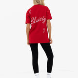 Esme Oversized T-Shirt - Hot Red
