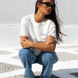 Cassie Chilli Oversized T-Shirt - White