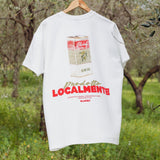 Olive Oil Print Relaxed T-Shirt - White