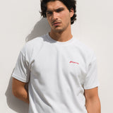 Olive Oil Print Relaxed T-Shirt - White