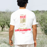Olive Oil Print Relaxed T-Shirt - White