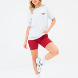 Motion Oversized T-Shirt - Marl White
