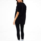Outline Varsity Oversized T-Shirt - Black