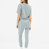 Outline Varsity Oversized T-Shirt - Mineral Blue