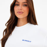 Lena Floral Print Oversized T-Shirt - White