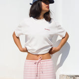 Etta Floral Print Oversized T-Shirt - White
