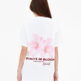 Etta Floral Print Oversized T-Shirt - White