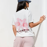 Etta Floral Print Oversized T-Shirt - White