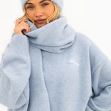 Oversized Knitted Jumper - Baby Blue