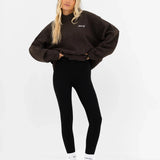 Oversized Knitted Jumper - Chocolate Brown