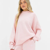 Oversized Knitted Jumper - Marshmallow Pink