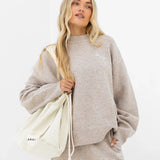Oversized Knitted Jumper - Toasted Taupe