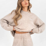 Oversized Knitted Jumper - Toasted Taupe
