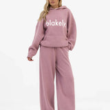 Mabel Oversized Knitted Hoodie - Dusty Pink