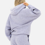 Oversized Knitted Hoodie - Lilac