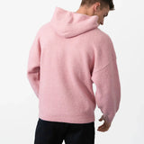 Mason Relaxed Knitted Hoodie - Pink