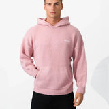 Mason Relaxed Knitted Hoodie - Pink