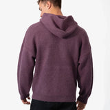 Mason Relaxed Knitted Hoodie - Plum