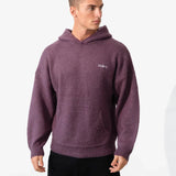 Mason Relaxed Knitted Hoodie - Plum