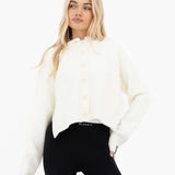 Mabel Button Up Cardigan - Cream