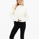 Mabel Button Up Cardigan - Cream