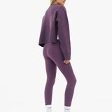 Mabel Button Up Cardigan - Plum