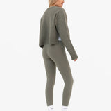 Mabel Button Up Cardigan - Safari Green