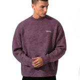 Mason Relaxed Knitted Jumper - Plum