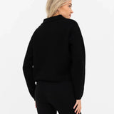 Mabel Knitted Polo - Black