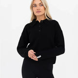 Mabel Knitted Polo - Black