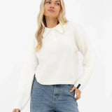 Mabel Knitted Polo - Cream