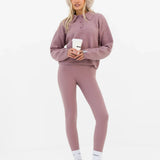 Mabel Knitted Polo - Dusty Pink