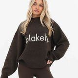 Mabel Oversized Knitted Jumper - Chocolate Brown